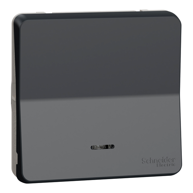 Mureva, mechanizm przycisku z podświetleniem, antracytowy