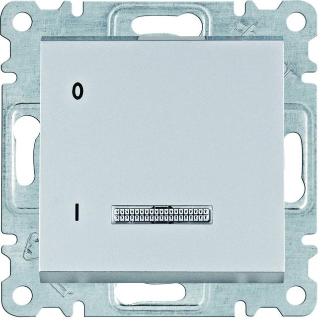 lumina Łącznik kontrolny 1-biegunowy, srebrny 16A/250VAC WL0612 HAGER