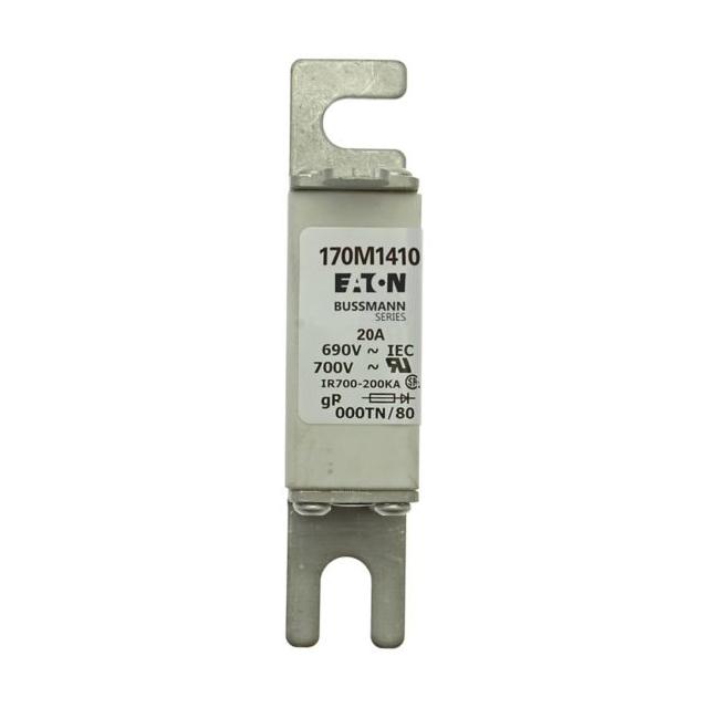20A 690V gR 000TN/80 TYPE T IND. FUSE Wkładka szybka 20A AC 690V DIN 000 21x40x100 mm gR, 170M1410 E