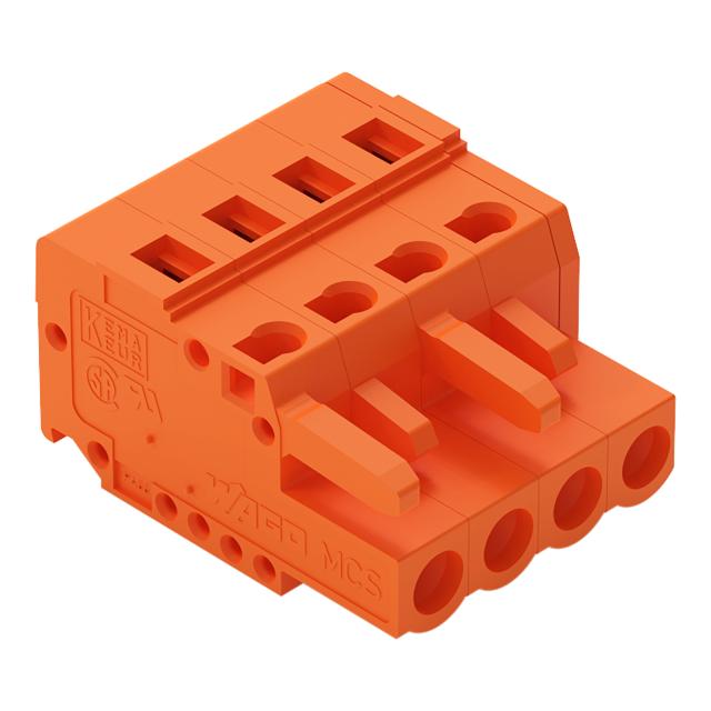 1-przewodowe gniazdo CAGE CLAMP pomarańczowa /100szt./ 231-304/026-000 WAGO