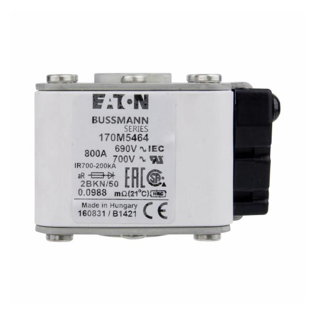 FUSE 800A 690V 2BKN/50 AR UC Wkładka szybka 800A AC 690V rozmiar 2 aR IEC UL 170M5464 EATON