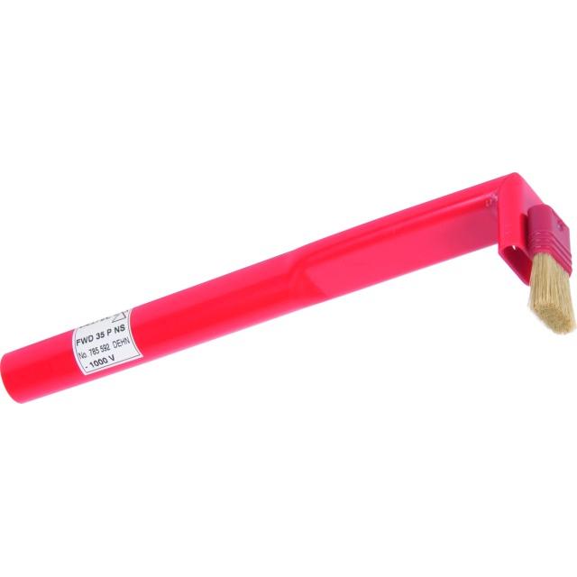 Dysza płaska kątowa 90st z przykręcanym pędzlem fi 25/szer. 35 mm