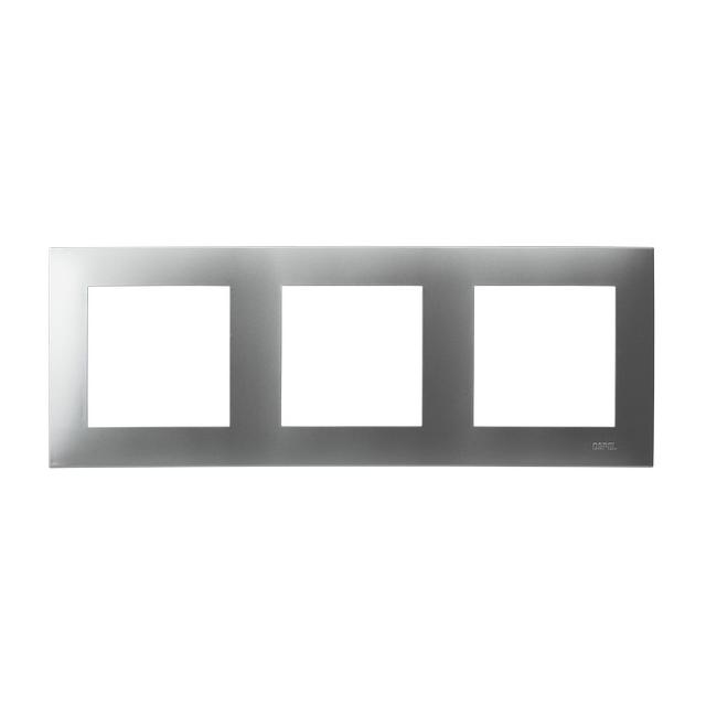 SZAFIR Ramka potrójna - kolor srebro