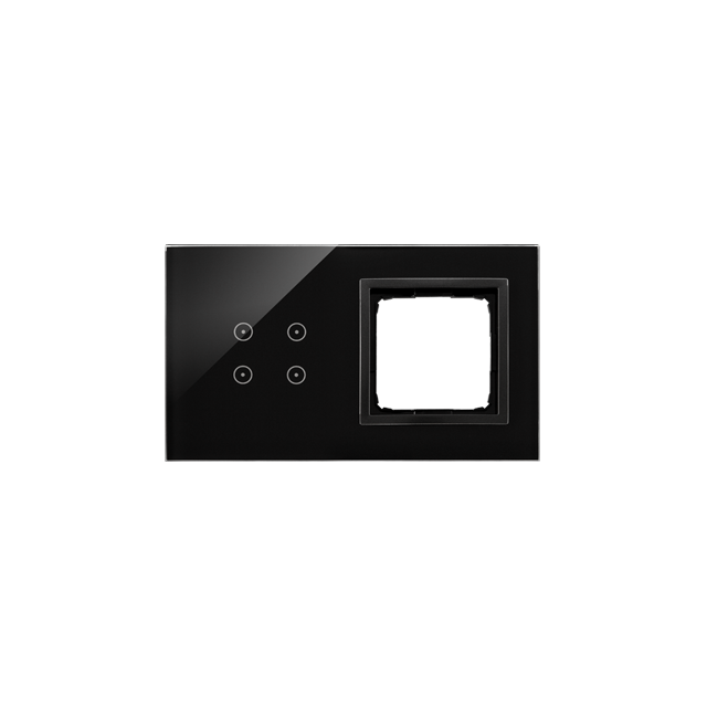 Simon 54 TOUCH WMDZ-01111S-075 Panel dotykowy S54 Touch, 2 moduły, 4 pola dotykowe + 1 otwór na ospr DSTR240/75 KONTAKT