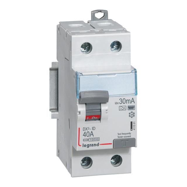 Wyłącznik Różnicowoprądowy P 302 2P 40A 30Ma Typ F (Hpi) DX3 411591 LEGRAND