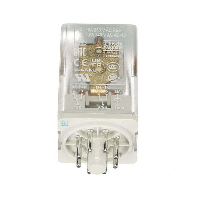 PRZEKAŹNIK CR-U110AC2L, A1-A2=110V AC, 2 STYKI C/O 250V/10A, LED 1SVR405621R7100 ABB