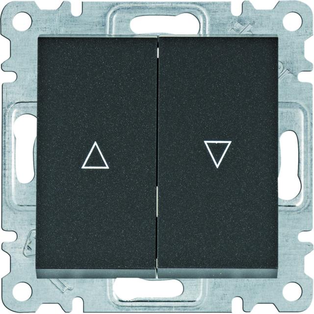 lumina Łącznik żaluzjowy monostabilny (zwierny) czarny WL0323 HAGER