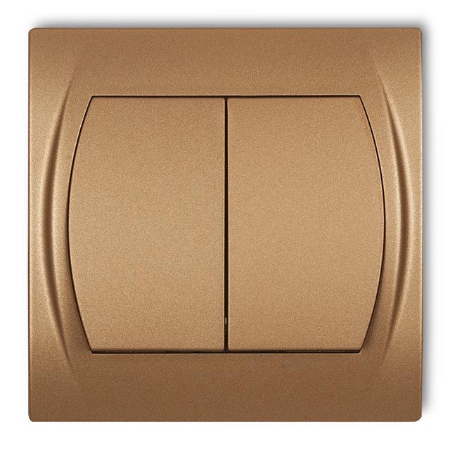LOGO Przycisk zwierny, świecznikowy bez piktogramu złoty metalik 8LWP-44.1 KARLIK