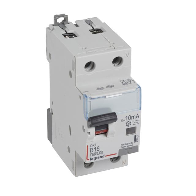 Wyłącznik Różnicowo-Nadprądowy 2P 16A B 0,01A Typ AC P312 DX3 410907 LEGRAND