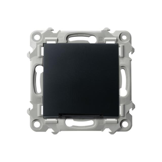 SZAFIR Łącznik kontrolny z podświetleniem niebieskim - kolor czarny metalik