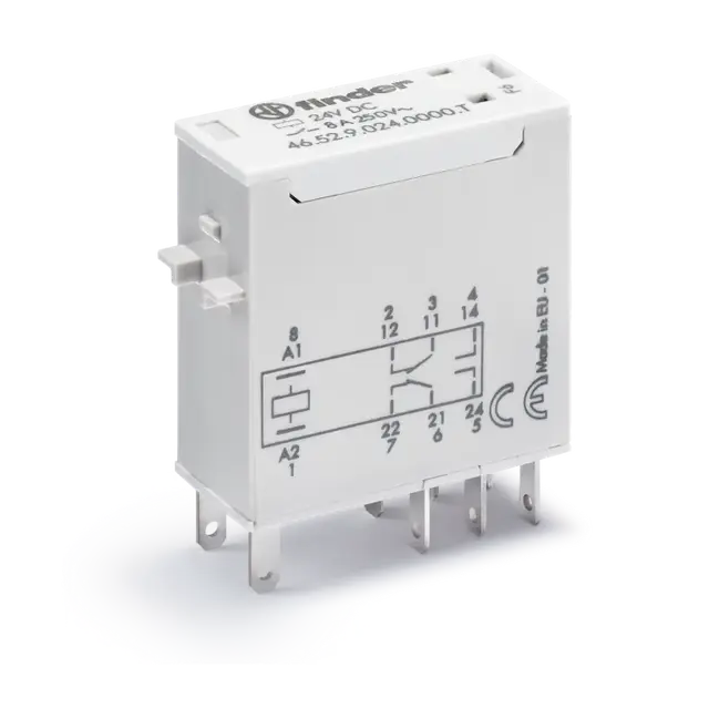 Miniaturowy przekaźnik przemysłowy 2 P; 8A; 110V DC; wykonanie trakcyjne, 46.52.9.110.0000T