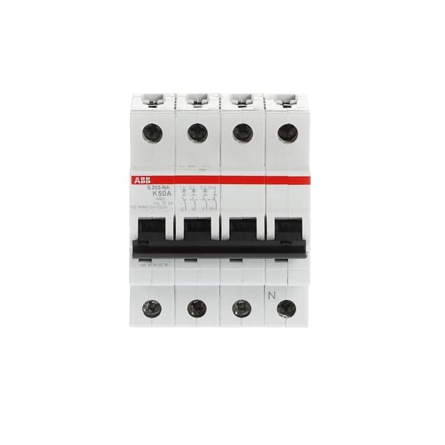 S203-K50NA Wyłącznik nadprądowy 6kA 3P+N K50A 2CDS253103R0577 ABB