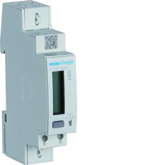 agardio.measure Licznik energii elektrycznej 1-fazowy 40A 1M M-bus MID ECM140D HAGER