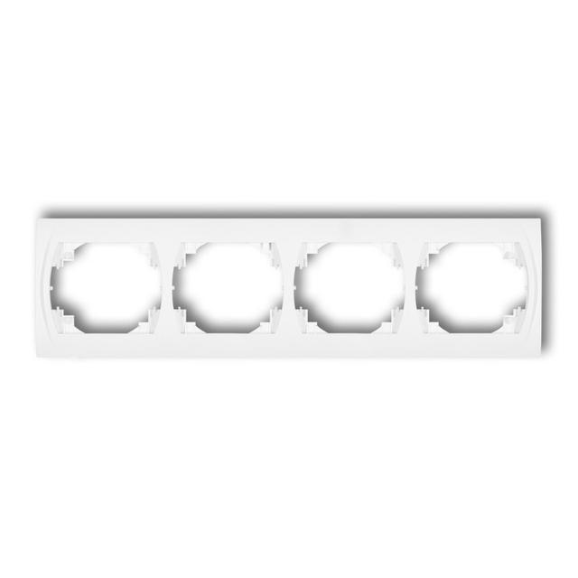 LOGO Ramka pozioma poczwórna biała