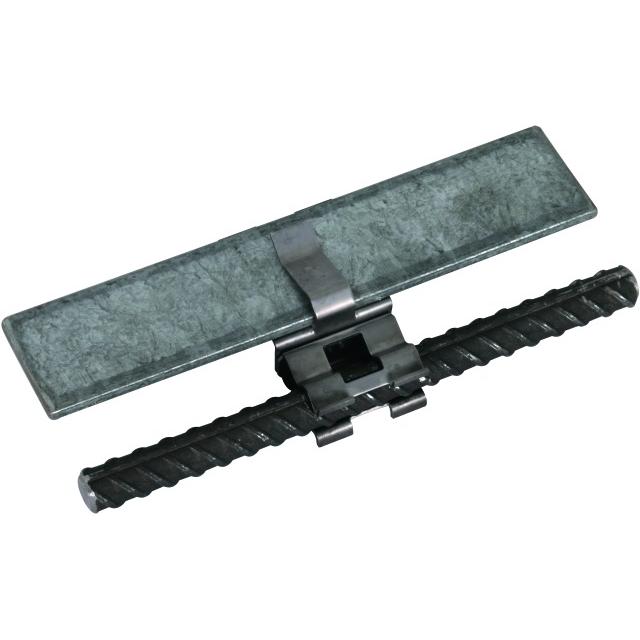 Zacisk DEHNclip do prętów zbrojenia i płaskownika 10 / 30 mm, sprężynowy, bezśrubowy, stal nieocynk.