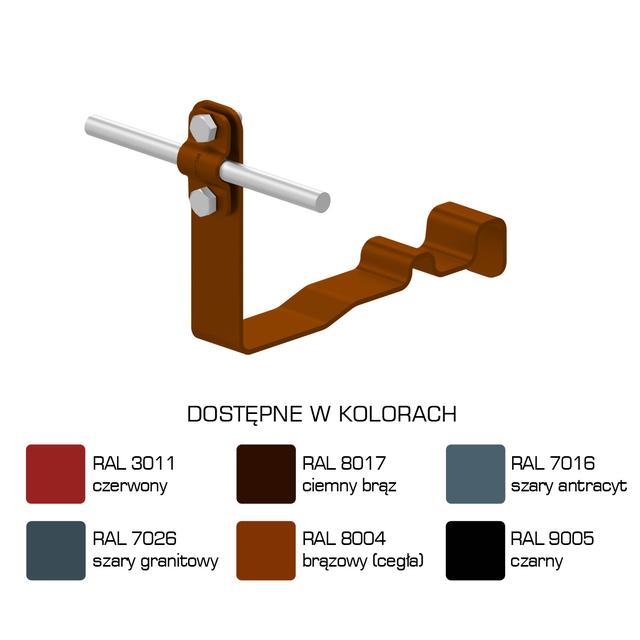 Uchwyt dach.prof. WZÓR 6  Z-śruba, H=10 cm /LA/