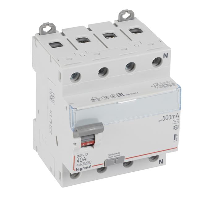 Wyłącznik Różnicowoprądowy P 304 4P 40A 500Ma Typ AC DX3 411733 LEGRAND
