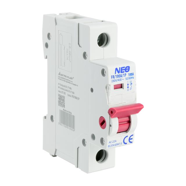 Rozłącznik izolacyjny modułowy 1P 100A DL 1P 100A FR/100A/1P biały 87.105 OPATÓWEK