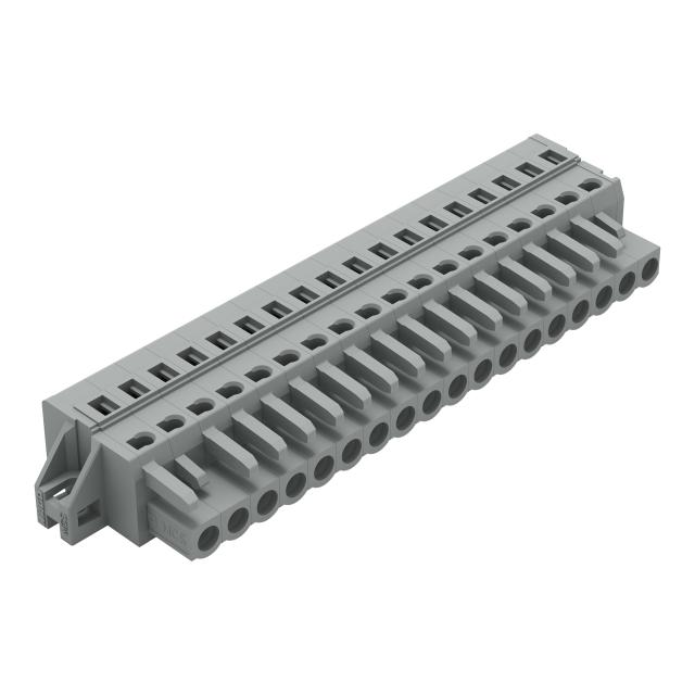 MCS-MIDI Classic gniazdo 18-bieg. szare raster 5 mm /10szt./ WAGO