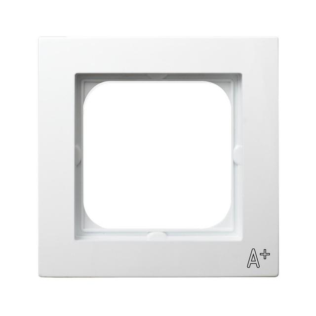 AS ANTYBAKTERYJNY Ramka pojedyncza produkt zawiera szkło fosforanowo-srebrowe - kolor biały