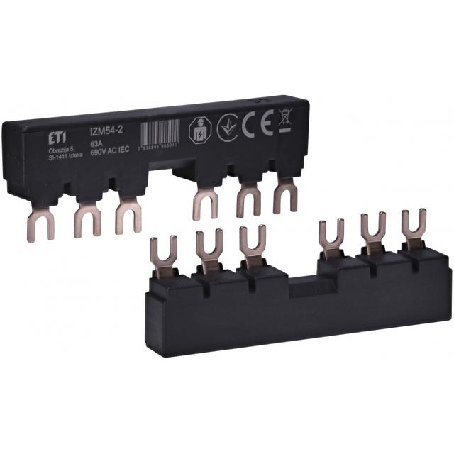 IZM54-2 Izolowana szyna łączeniowa (do 2xMPE25+styk pomocniczy)