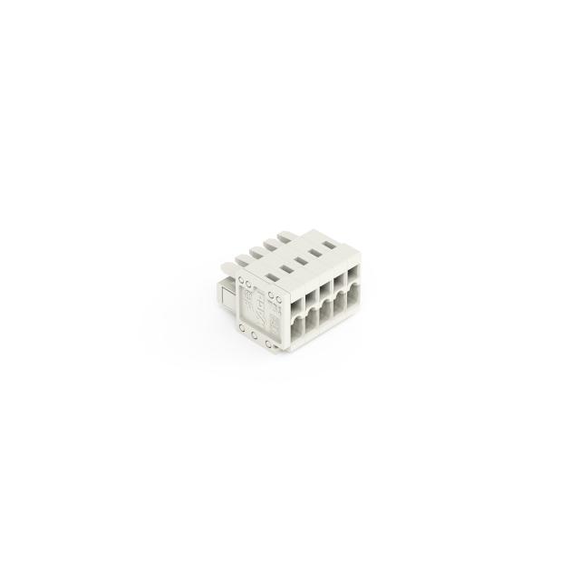 Gniazdo MCS‑MINI Classic 5‑biegunowe jasnoszare raster 3,5 mm 734‑105 WAGO