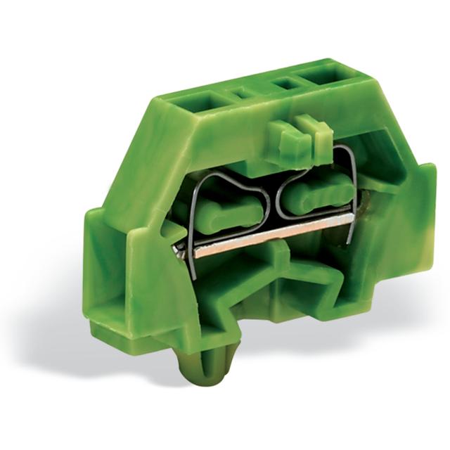 Złączka 2‑przewodowa 1,5mm2 żółto‑zielona ze stopką montażową 260‑317 /50szt./ WAGO