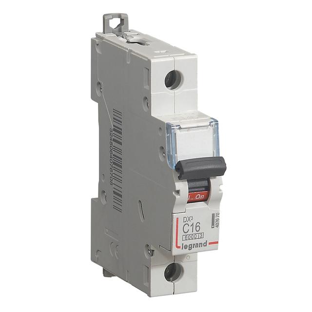 WYŁĄCZNIK NADPRĄDOWY S 301 1P C 16A 6000A SERII DX3, Legrand