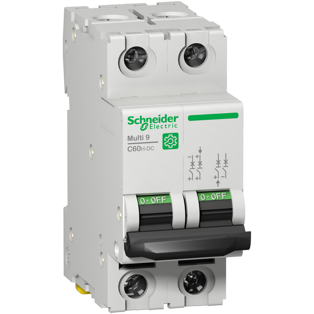 Wyłącznik nadprądowy Multi9 - C60H-DC - 2P - 10A - kat.C - 500V DC - 10kA M9U21210 Schneider