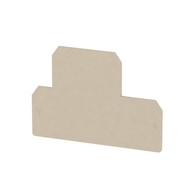 WAP WDK10 Płytka końcowa (styki), 85 mm x 1.5 mm, Ciemnobeżowy /20szt./ 1186720000 WEIDMÜLLER