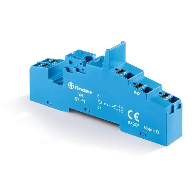 Gniazdo do przekaźników serii 46.61;zaciski push-in; wykonanie kolejowe