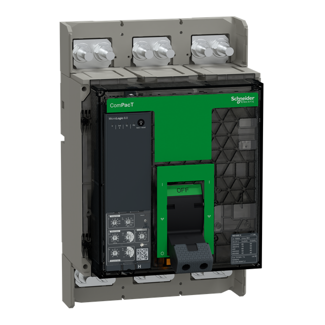 Wyłącznik mocy ComPacT NS1000H 70kA przy 415VAC 3P stacjonarny sterowanie ręczne MicroLogic 6.0 10 C100H360FM Schneider