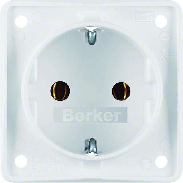 BERKER Integro Flow Gniazdo SCHUKO biały 947782502 HAGER
