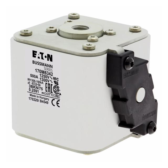 FUSE 500A 1250V 3BKN/75 AR CU Wkładka szybka 500A AC 1250V rozmiar 3 76x92x76 mm aR IEC UL 170M6342