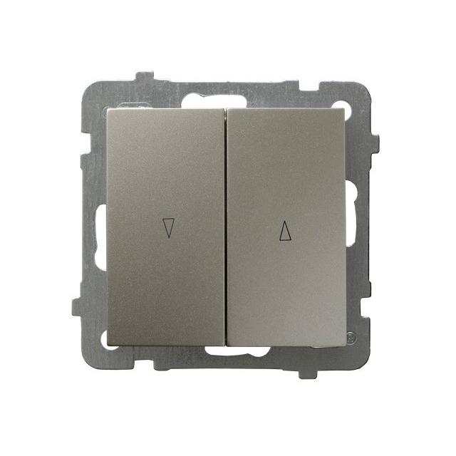 AS Łącznik żaluzjowy z blokadą mechaniczną - kolor satyna light