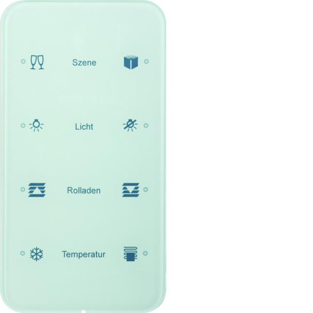 BERKER R.1 Sensor dotykowy poczwórny konfigurowalny szkło biały 75144160 HAGER