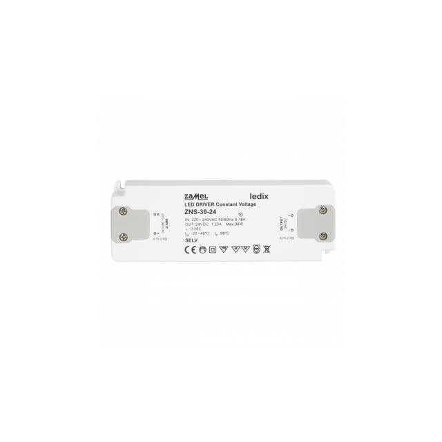 ZASILACZ LED SLIM 24V DC 30W TYP: ZNS-30-24