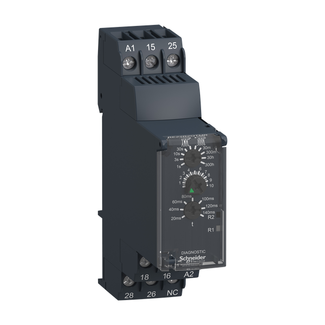 Zelio Time Przekaźnik czasowy gwiazda trójkąt 24 240V AC/DC 0.05s/ 300h styk 2C/O 8A RE22R2QTMR Schneider
