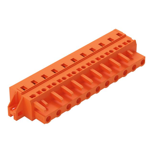 MCS-MIDI Classic gniazdo 11-bieg. pomarańczowe raster 7,62 mm /10szt./ WAGO