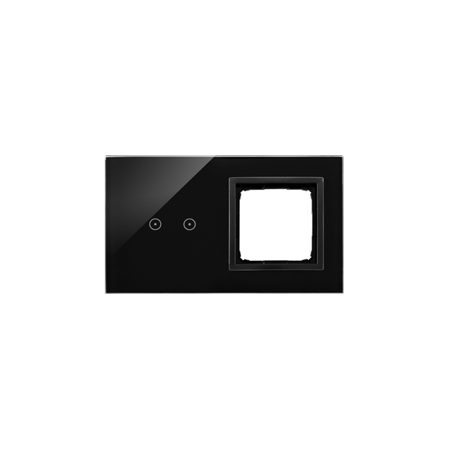Simon 54 TOUCH WMDZ-01109S-075 Panel dotykowy S54 Touch, 2 moduły, 2 pola dotykowe poziome + 1 otwór DSTR220/75 KONTAKT