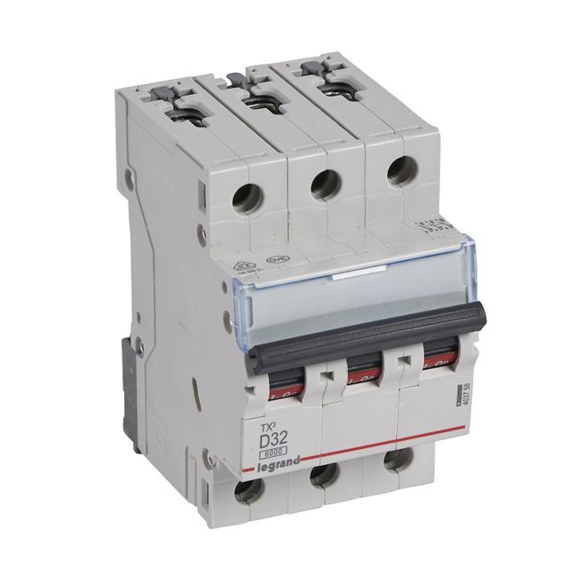 Wyłącznik Nadprądowy 3P D32A 6kA AC S303 TX3 403758 LEGRAND