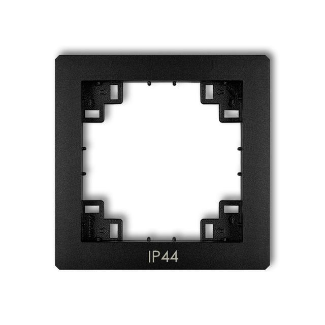 DECO Ramka pośrednia do łączników IP44 czarna mat