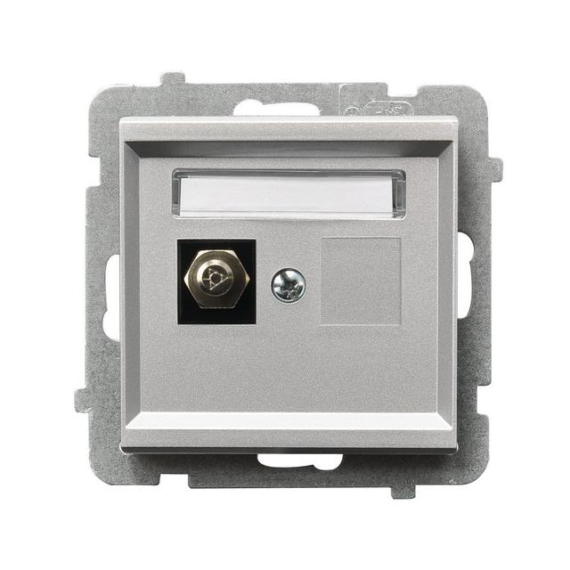 SONATA Gniazdo ekwipotencjalne pojedyncze - kolor srebro mat