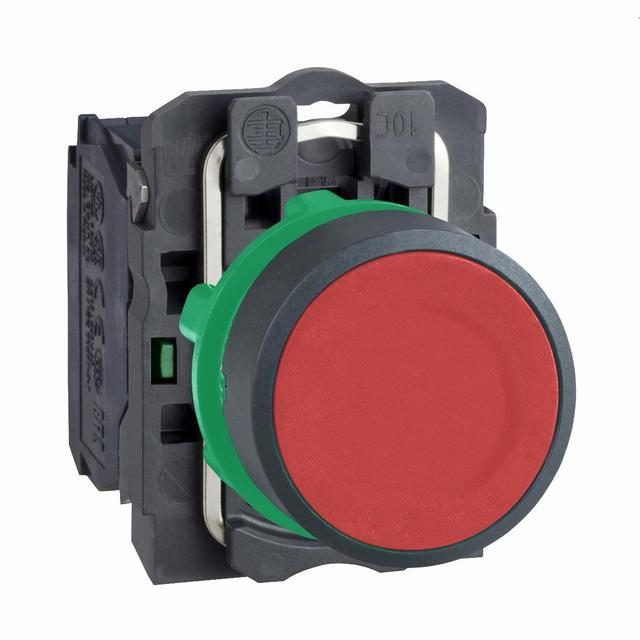 Harmony XB5 Kompletny przycisk Czerwony Standardowy 1Z Plastikowy XB5AA41 Schneider
