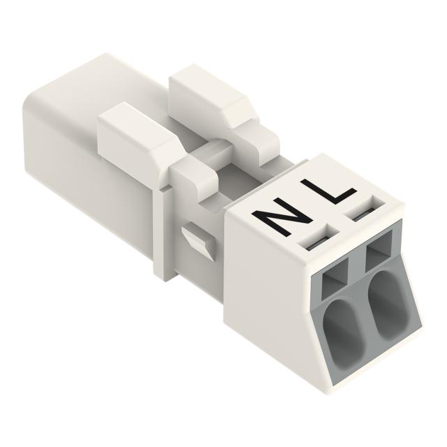WINSTA MINI wtyk 2-torowy biały /50szt./ WAGO