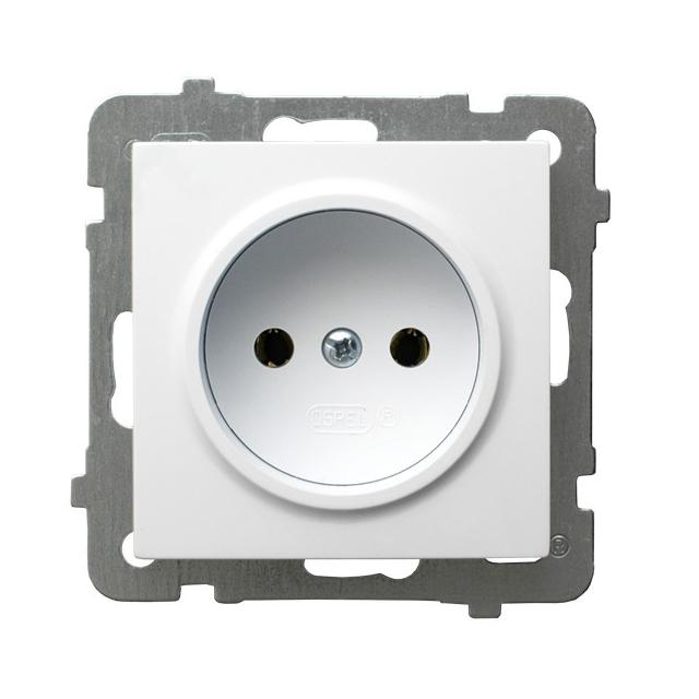 AS ANTYBAKTERYJNY Gniazdo pojedyncze produkt zawiera szkło fosforanowo-srebrowe - kolor biały