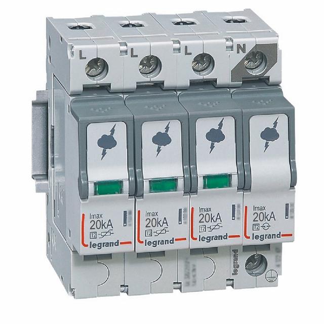 OGRANICZNIK PRZEPIĘĆ T2 20 KA 3P+N, Legrand