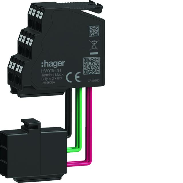 ACB HW Blok zacisków C TYPE 2*6/6 dostarczane luzem