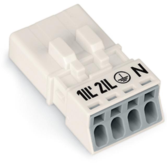 WINSTA MINI wtyk 4-torowy biały /50szt./ WAGO