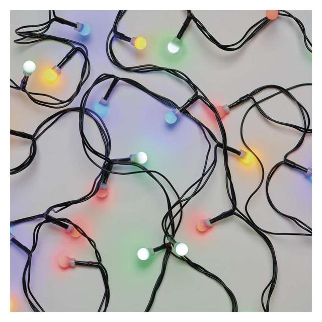 Lampki choinkowe 300 LED cherry 30m multikolor zielony przewód IP44 8 programów timer D5AM24 EMOS
